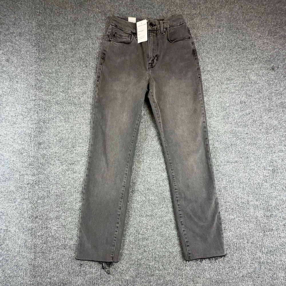 Good American Good Classic Jeans Womens 4 Charcoal High Rise Skinny GCRH625TFT